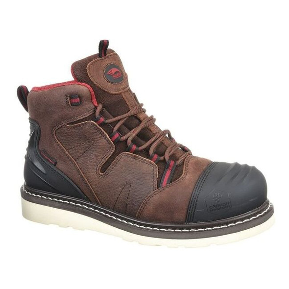 Men's 6-Inch Work Boot, 9, Composite Toe, 6 in H, Brown, A7506