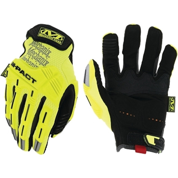 Safety M-Pact® Gloves, X-Large, Hi-Viz Yellow/Black