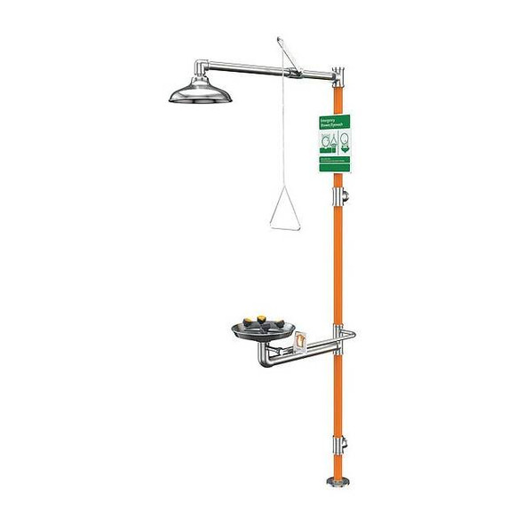 Guardian Equipment Drench Shower With Face/Eyewash,96 In. H GBF1994