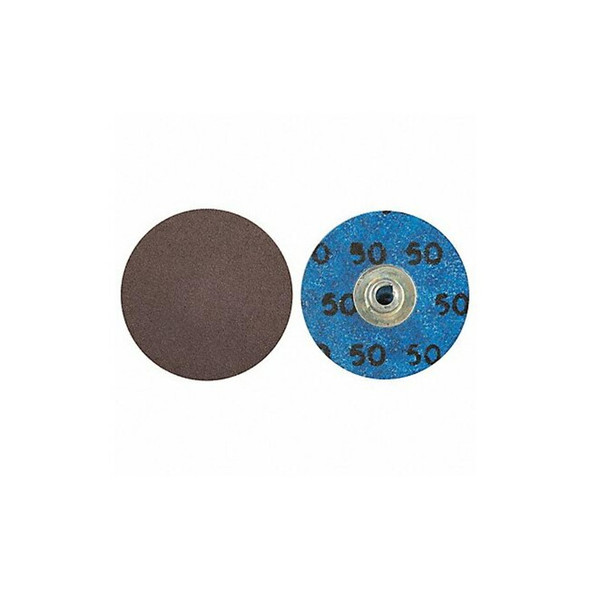 Norton Abrasives Quick Change Disc, AlO, 2in, 50G, TS, PK100 66261138160