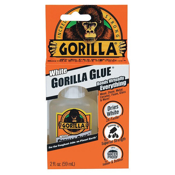 Gorilla Glue Glue, Clear, 24 hr Full Cure, 0.625 oz, Tube 5201208