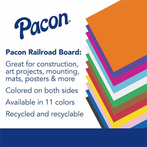 Pacon Railroad Poster Board 5461 SPR-PAC5461