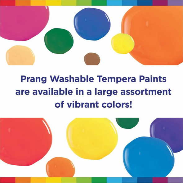 Prang Ultra-washable Tempera Paint - Assorted - 16 oz - Washable - 12 - Set 10796 SPR-DIX10796