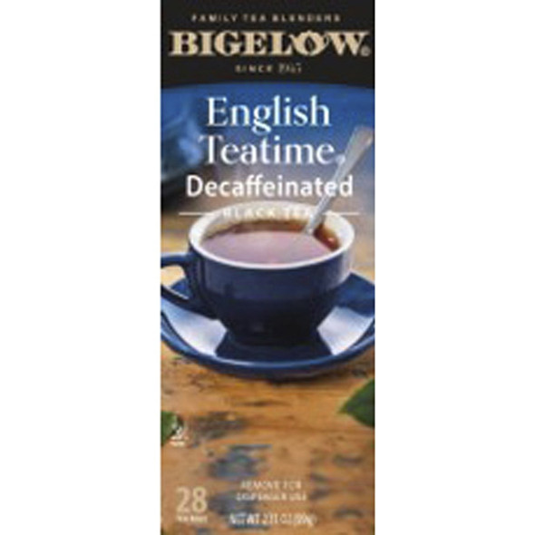 Bigelow Decaf English Teatime Black Tea Bag - 28 Teabag - Decaffeinated - 1 Box