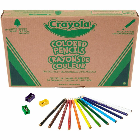 Crayola Classpack Coloured Pencils Assorted Colours 240/cse - 240 / Pack Crayola Classpack Coloured Pencils Assorted Colours 240/cse - 240 / Pack