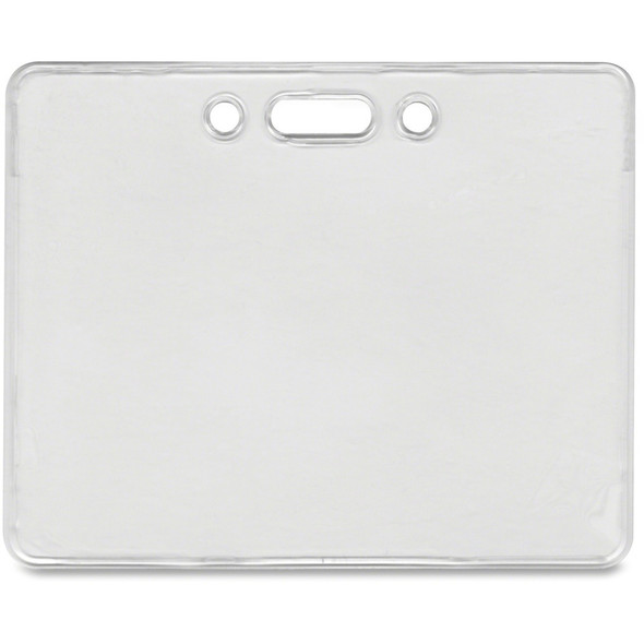 Advantus Proximity Card Horizontal Badge Holder - Horizontal - Clear - 50 / Pack