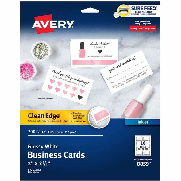 Avery&reg; Clean Edge Business Card 8859