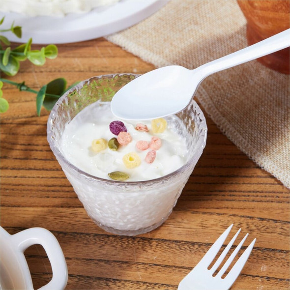 Genuine Joe Medium-weight Spoons - White - 1000 - Carton 20002 SPR-GJO20002