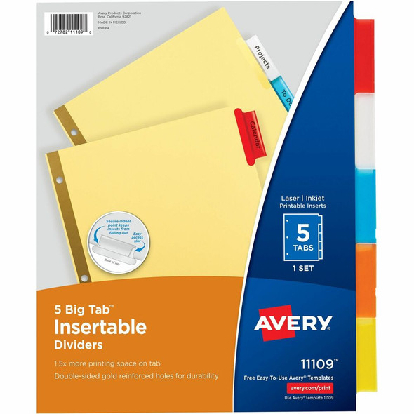 Avery&reg; Big Tab Tab Divider 11109