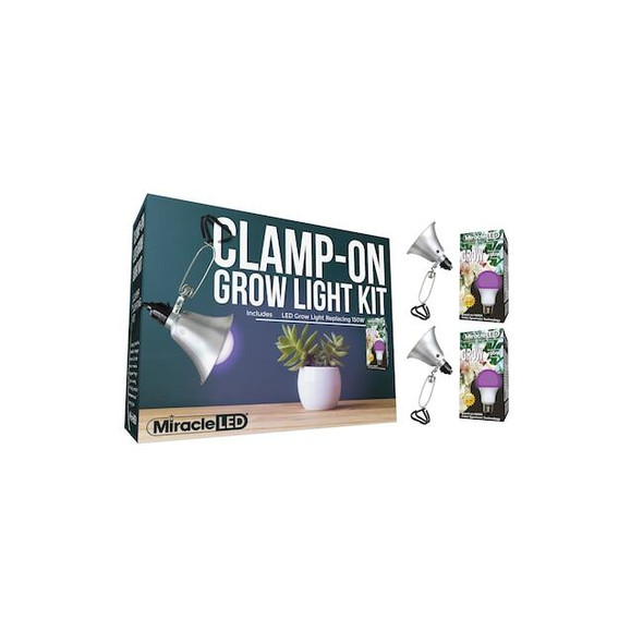 Miracle Led Ultra Grow LED Clamp-On Grow Light,PK2 601295