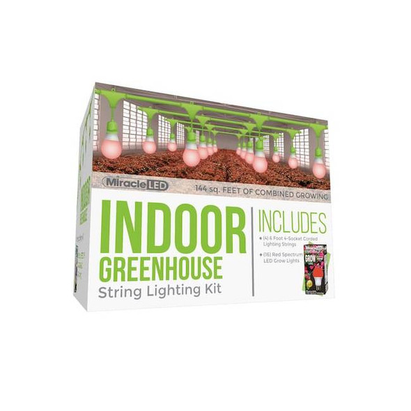 Miracle Led Ultra Grow 4-Socket Corded LED Grow,PK4 601162