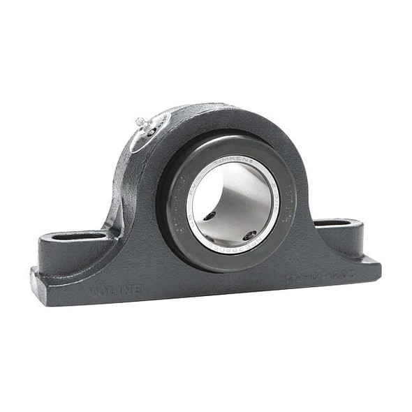 Moline Bearing Pillow Block Brg,2 7/16in Bore,Cast Iron 19321207