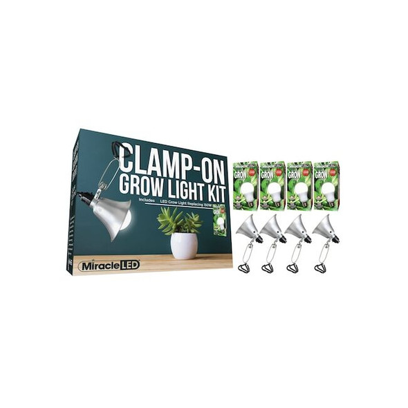 Miracle Led Ultra Grow LED Clamp-On Grow Light,PK4 601287