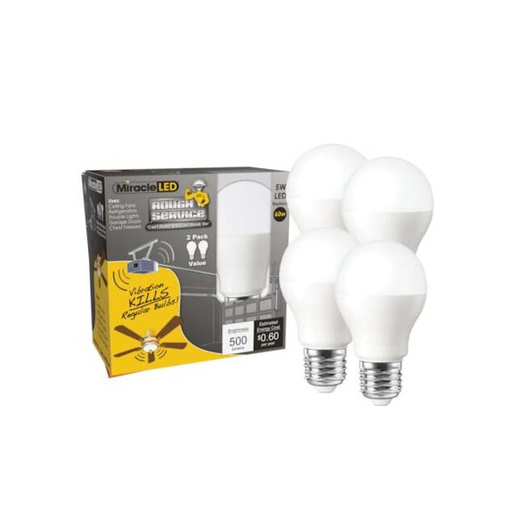 Rough Service Low Profile LED Bulb Vibration Resistant Replace 50W, PK4