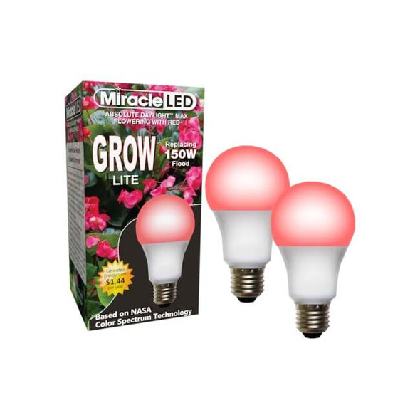 Red Spectrum Hydroponic LED Ultra Grow Light Replacing 150W,PK2