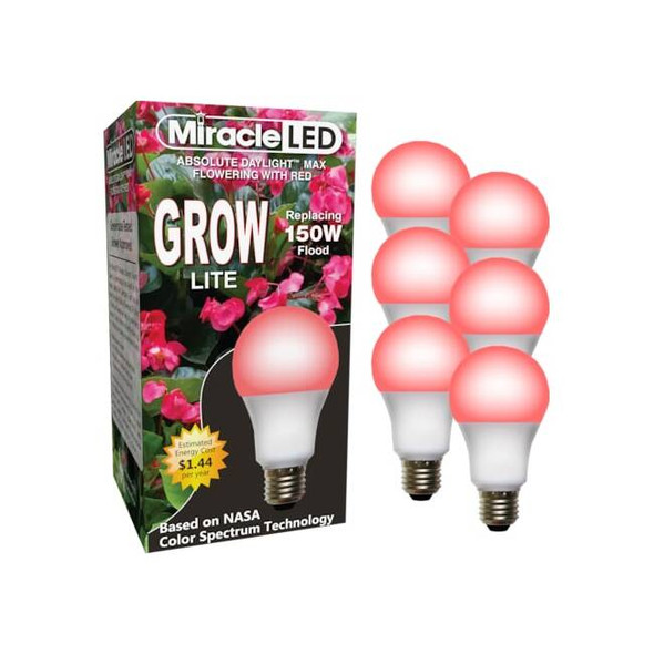 Red Spectrum Hydroponic LED Ultra Grow Light Replacing 150W,PK6