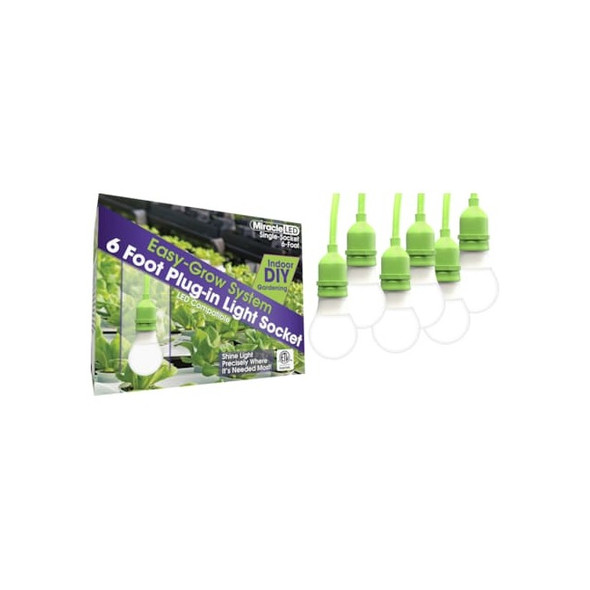 Single Socket LED Ready Corded Lighting System for Grow Lights,PK6