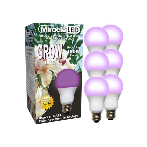 Red & Blue Spectrum Hydroponic LED Ultra Grow Light Replace 150W,PK6