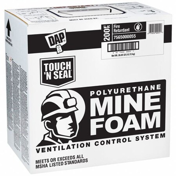 Mine Foam Kit, Gun Application Method Cylinder, Cream, 1:1 Expansion Ratio