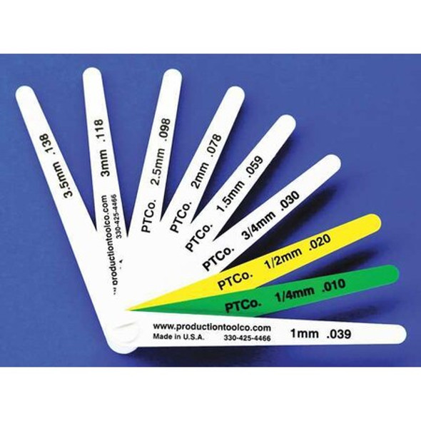Assembly Tool Feeler Gauge,0.59 In Thick,4 In L Blade L - 912