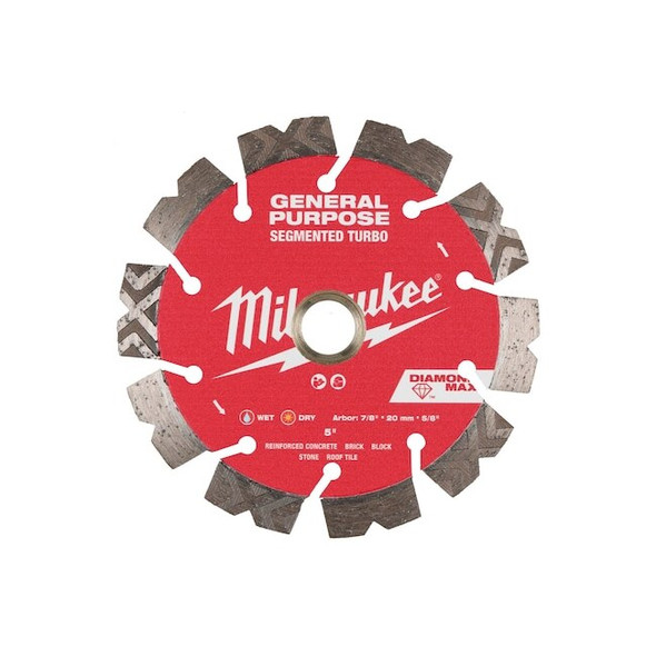 5" DIAMOND MAX Segmented Turbo, General Purpose Diamond Blade