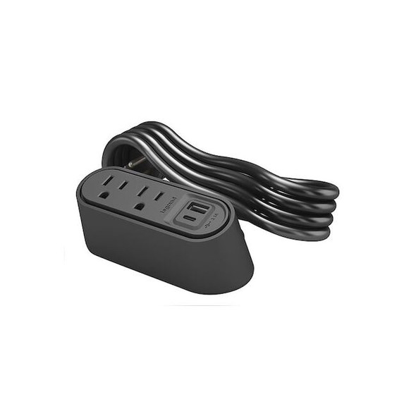 Legrand FurniturePowerOutlet,Black,2Outlet,6ft WSPC220CBK