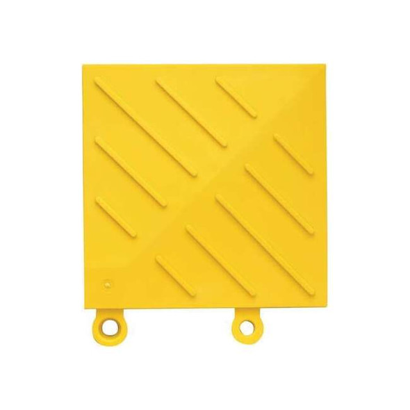 Notrax Ramp Inside Corner, 6 in W x PVC, Yellow 620K0066YL