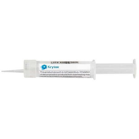 Krytox 0.5 oz., Syringe, Synthetic, White XHT-BDZ