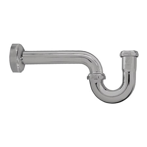 Jones Stephens P-Trap,CP Brass,17 Gauge,1-1/4" P38003B