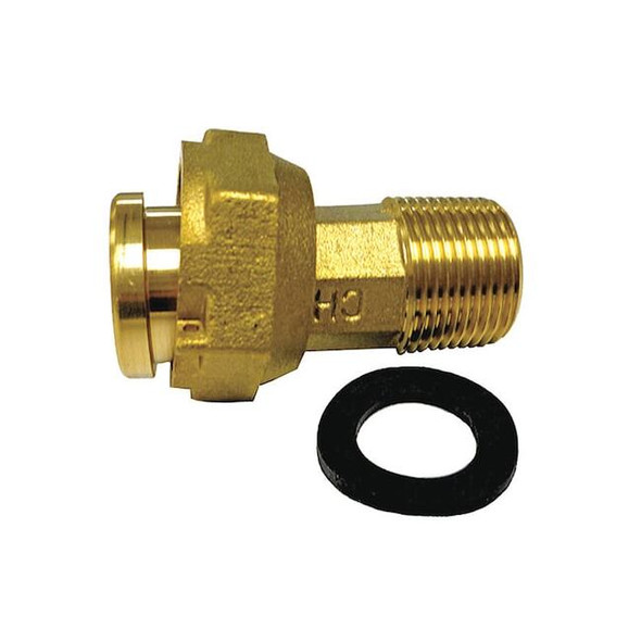Jones Stephens Water Meter Coupling,w/Gasket 3/4" M20075