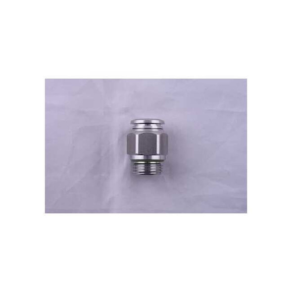 Aignep Usa Push to Connect Fitting, Stainless Steel, Silver 60020-6-M5