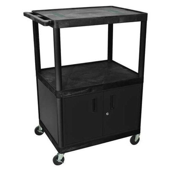 Luxor Endura,(3) Shelf Cart,w/Cabinet LE48C-B Luxor Endura,(3) Shelf Cart,w/Cabinet LE48C-B