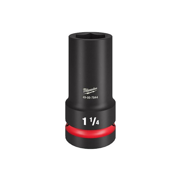 Milwaukee Tool Impact Socket,Socket Size 1 1/4",Deep 49-66-7844