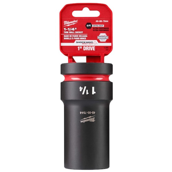 Milwaukee Tool Impact Socket,Socket Size 1 1-4",Deep 49-66-7844