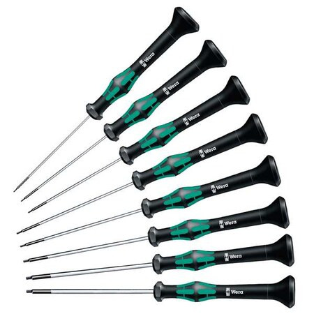 Wera Precision Screwdriver Set,Hex,SAE,8 pcs 05345274001