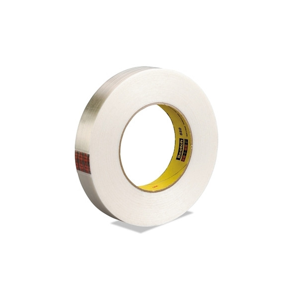 Filament Tape, 898, 48 mm W x 55 m L, 6.6 mil Thick, Clear
