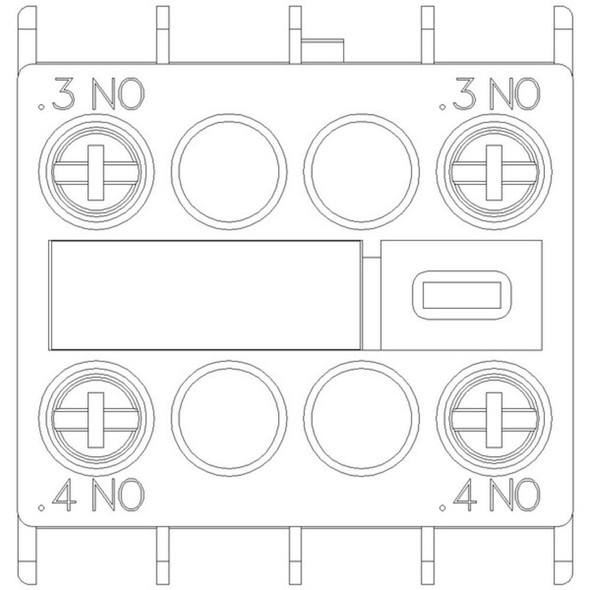 Siemens Auxiliary Contact Block,Solid State,2NO 3RH29111NF20