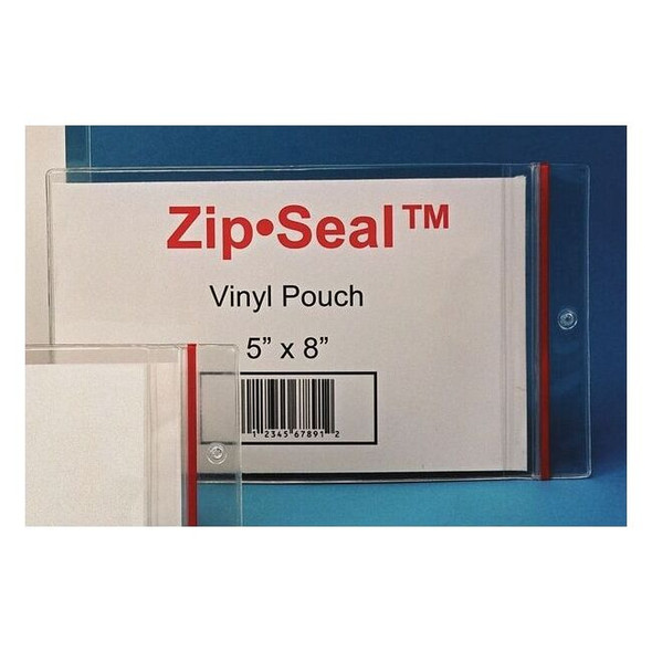 Hol-Dex Zip Seal Pouch,Self Adhsv, 5in.x8in,PK25 ZSA-58