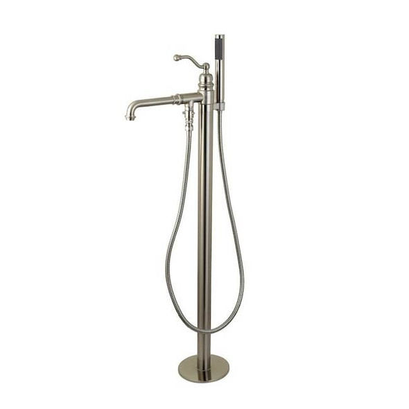 Kingston Brass Freestanding Tub Faucet, Brushed Nickel, Freestanding KS7038ABL