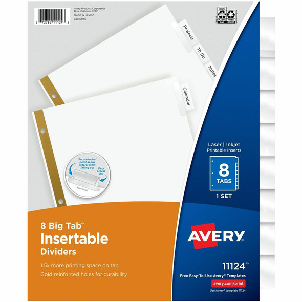 Avery Big Tab Tab Divider 11124 Avery Big Tab Tab Divider 11124