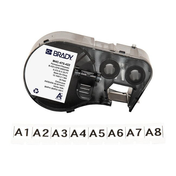 Brady Label/RibbonCartridge,White,15/32inW M4C-475-422