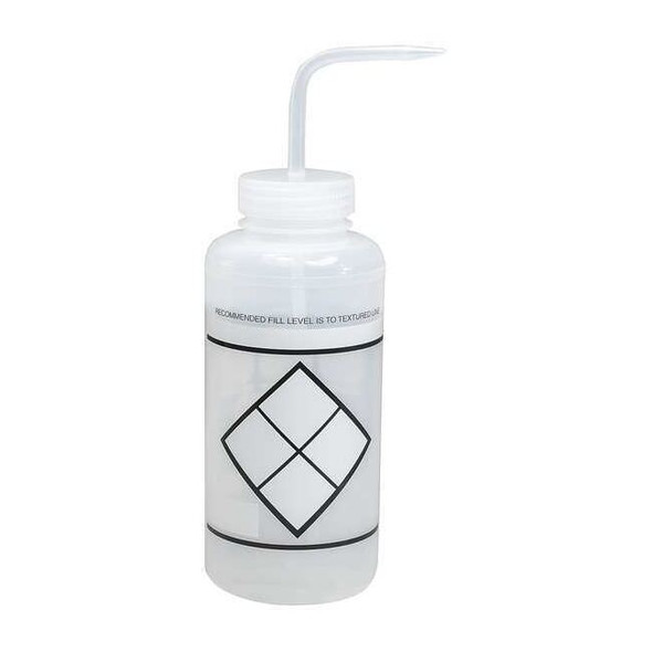 Sp Scienceware Wash Bottle,Std Spout,32oz,Write-On,PK6 F11646-3832
