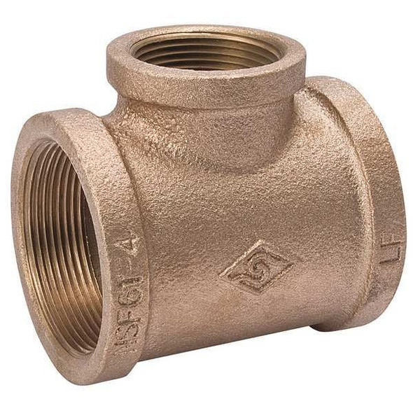 Reducing Tee Brass Reducing Tee, 1/2 in Female NPT X 1/2 in Female NPT