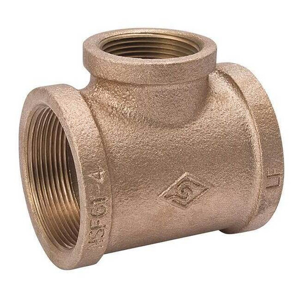 Reducing Tee Brass Reducing Tee, 1/2 in Female NPT X 1/2 in Female NPT
