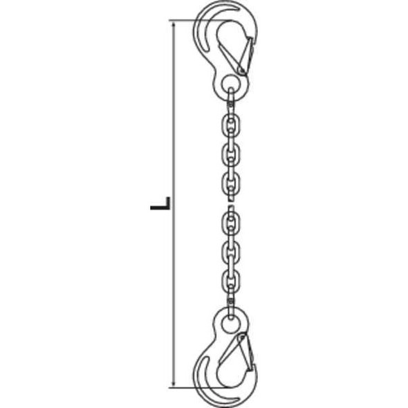 Pewag Chain Sling,G120,SSS,Alloy Steel,5 ft. L 10G120SSS/5