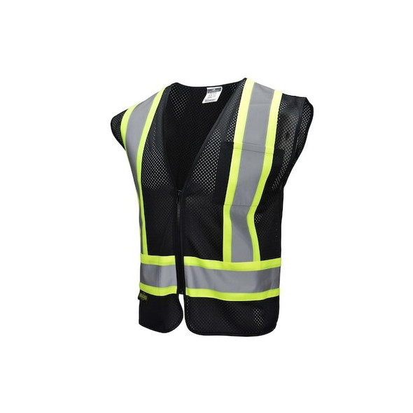 Radians Safety Vest,SV22 Economy TypeO,Black,3XL RAD-SV22-1ZBM - 3XL