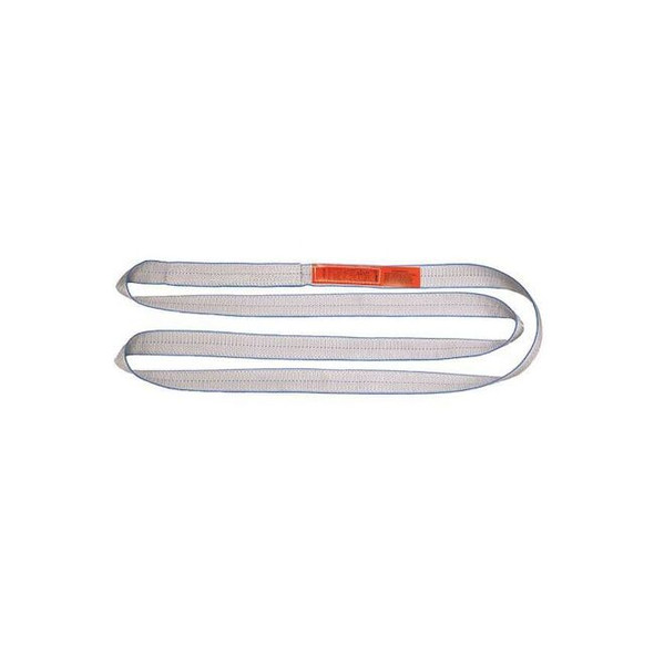 Lift-All Web Sling, Type 5, 9 ft L, 1 in W, Polyester, Silver EN1801TX9