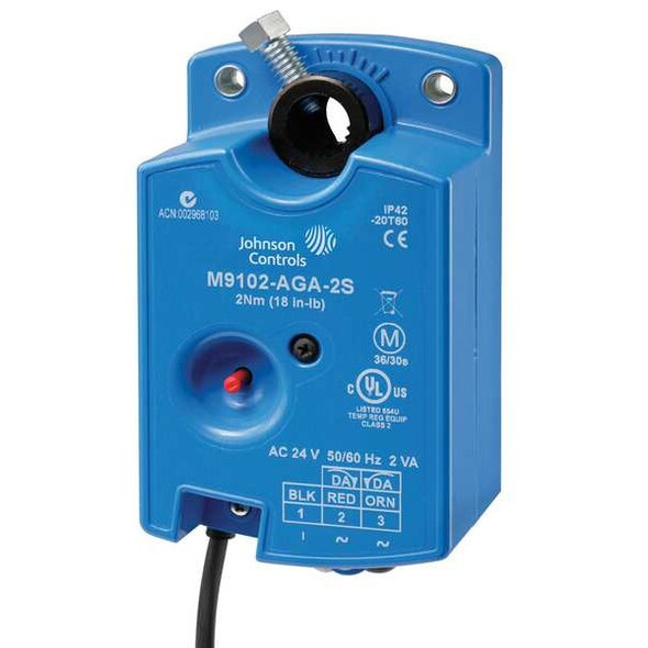 Johnson Controls Electric Actuator,35 in.-lb.,-4 to 140 M9104-AGA-2S