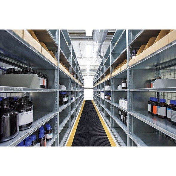 Notrax Traction Runner, 5-32 in Thickness, Rubber, 75 ft L, Black 738C0024BL