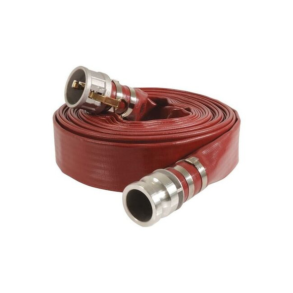 6" ID x 50 ft PVC Water Discharge Hose 90 PSI RD